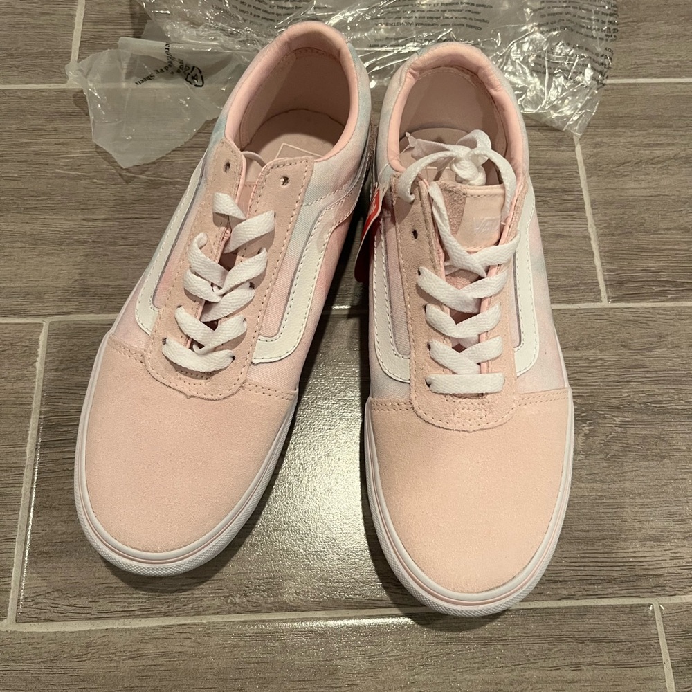 Vans womens pink shoes size 7.5 old skool platform - Picture 3 of 7